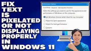 How To Fix Text is Pixelated or Not Displaying Properly in Windows 1011 Solution [upl. by Nilekcaj922]