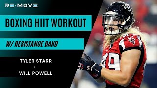 Resistance Band Boxing HIIT Workout with Former NFL Linebacker [upl. by Ab]