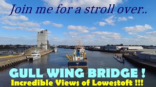 Amazing views of Lowestoft from the NEW GULL WING bridge [upl. by Gonyea]