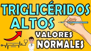 TRIGLICÉRIDOS ALTOS Hipertrigliceridemia  valores normales  El Eterno Estudiante de Medicina [upl. by Hanoy]