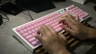 Ultimate Modded Keyboard Sound Test GMK87  Thoccy Typing Sounds [upl. by Neerual]