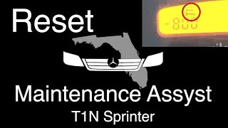 Maintenance Assist ASSYST Reset T1N Sprinter [upl. by Aihsitan]