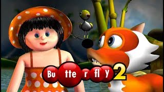 BUTTERFLY 2 ♥ Manjadi manchadi english cartoon stories and Indian folk songs for kids [upl. by Idok158]