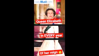 What Queen Elizabeth looked like in every year of her reign Shorts  Royal Family [upl. by Aenet]