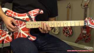 How to play Eruption  Eddie Van Halen  5150GuitarLessonscom sample [upl. by Hanikas87]