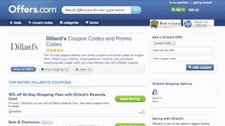 Dillards Coupon Code 2013  How to use Promo Codes and Coupons for Dillardscom [upl. by Omoj127]