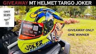 Giveaway MT Helmet  Targo Joker  MT Targo  Review And Unboxing   Best Helmets  Giveaway [upl. by Luhey22]