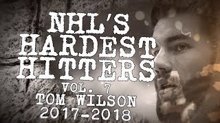 Biggest Tom Wilson Hits of 2018  NHLs Hardest Hitters [upl. by Aihsilat355]