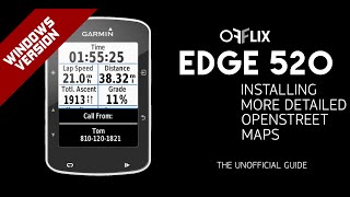 Installing OpenStreetMaps On the Garmin Edge 520 Windows [upl. by Drageruaeb]