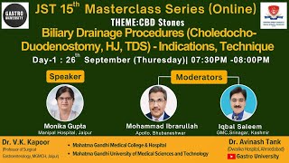 Biliary Drainage Procedures Choledochoduodenostomy HJ TDS  Indications Technique [upl. by Gussman]