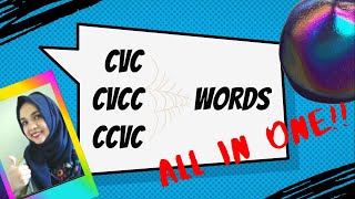 CVC  CVCC  CCVC Words  Phonics Reading and Making sounds [upl. by Alur46]