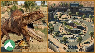 Atrociraptor Enclosure amp Backstge Area  Jurassic World Evolution 2  The Cretaceous Desert Park [upl. by Manda242]