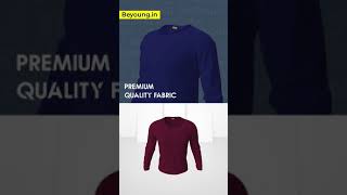 Buy Long Sleeve T shirts for Men Online at BEYOUNG  Full Sleeve T shirts Designs for Men Online [upl. by Wilen541]