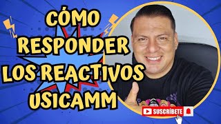 📹🎙Cómo responder REACTIVOS USICAMM 📼📲 [upl. by Tansy]