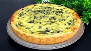 This CHEESE AND SPINACH pie melts in your mouth Very simple and tasty Save this recipe [upl. by Baiel82]