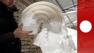 Watch Your Head Mesmerizing paper sculptures morph into bizarre forms [upl. by Enitnemelc]