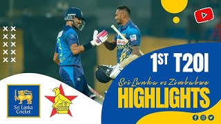 Thrilling Chase LastOver Drama  1st T20I Highlights  Sri Lanka vs Zimbabwe 2024 [upl. by Rebmit]