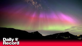 Aurora sightings possible again across parts of UK after amazing Friday night light show [upl. by Melodee]