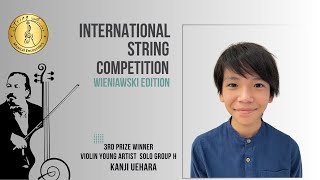 Kanji Uehara Violin Group H 3rd Prize  H Wieniawski Polonaise de concert No 1 in D Major Op 4 [upl. by Akiner543]