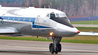 Tupolev Tu134 taking off on the second attempt made a zigzag and disappeared Effect was [upl. by Elleved]