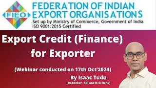 Export Credit Finance for Exporter [upl. by Aruasor]