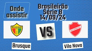 Onde assistir Brusque x Vila Nova ao vivo  26° Rodada Brasileirão Série B 2024 [upl. by Notsuh]