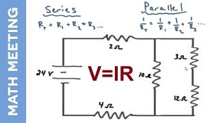 Circuit analysis  Solving current and voltage for every resistor [upl. by Ted260]