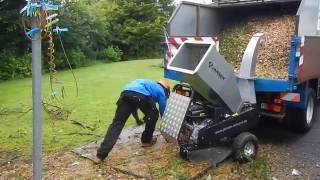 Jansen GTS1500E small wood chipper TFGTree Service [upl. by Esertal]