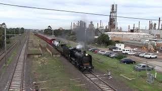 Steamrails Ballarat Transfer Train on the Werribee Line [upl. by Dorrehs]