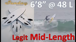 Firewire Machado Sunday 68 Review  definitely a MidLength [upl. by Adni]