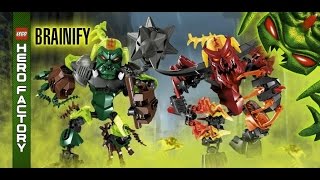 Lego hero factory Brain Attack Улицы города 17 18 Серия 10 Игры Лего Фабрика [upl. by Asehr]