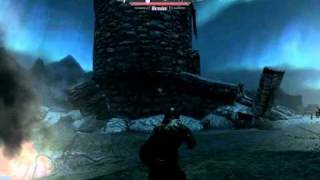 Skyrim  Deadly Shield Bash BuildDamage Finale Mirmulnir [upl. by Rosenwald809]