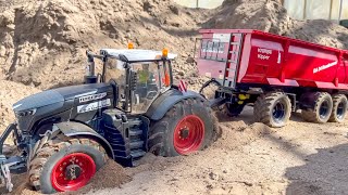 TOO HEAVY RC TRACTORS GET STUCK RC TRACTOR ACTION RC FARMING [upl. by Aihsila]