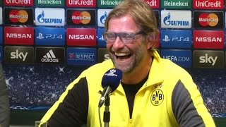 PKSpaß Dolmetscher imitiert Jürgen Klopp quotWeltklassequot  Borussia Dortmund  FC Arsenal [upl. by Ainatnas]