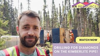 Drilling for Diamonds on the Kimberlite Pipe  Northern Ontario  June 21 2023 [upl. by Ardnoik84]