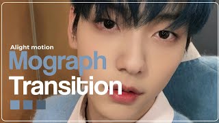 Alight Motion Mograph Transition  Tutorial 2 [upl. by Cohin]