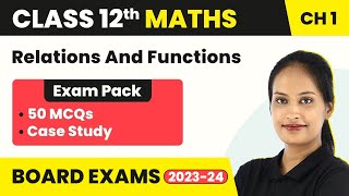 Relations And Functions Class 12 MCQs  Class 12 Maths Ch 1 MCQ 50 Solved  CBSEIITJEE [upl. by Obala]