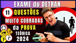 Simulado do DETRAN 2024 11 Questões do EXAME teórico do DETRAN PROVA legislação de trânsito 2024 [upl. by Ennalyrehc]