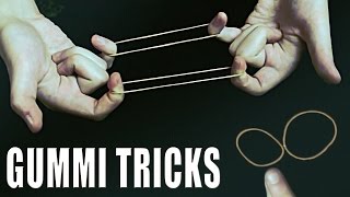 3 COOLE ZAUBERTRICKS MIT GUMMIBÄNDERN  Auflösung von Gummiband Tricks [upl. by Ribaudo]