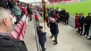 Portadown Football Club service of remembrance 2024 [upl. by Aenil391]