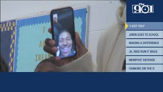 Jaren Jackson Jr FaceTimes Ja Morant for Georgian Hills Elementary School students [upl. by Atikahc]