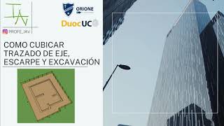 COMO CUBICAR TRAZADO DE EJE ESCARPE Y EXCAVACIÓN [upl. by Ramat]