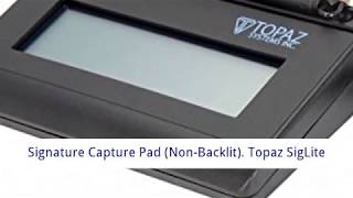 Topaz SigLite TL460HSBR USB Electronic Signature Capture Pad NonBacklit [upl. by Adnaluoy]