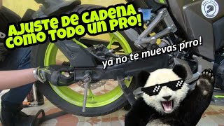 PANDIRIDES PANDIENSEÑA AJUSTE DE CADENA PARA ITALIKA 250Z Y MOTOS CHINAS🐼🐰🔥🏍️ [upl. by Rintoul]