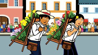 La feria de las flores en Colombia Español  Saber Latino [upl. by Margaretta751]