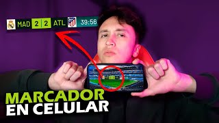 ⚽ COMO PONER MARCADOR DE FUTBOL EN CELULAR TRANSMITE DESDE TU CELULAR [upl. by Alleul]