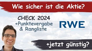 RWE Aktienanalyse 2024 Wie sicher ist die Aktie günstig bewertet [upl. by Norihs5]