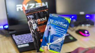 Kryonaut vs GELID GC Extreme 🔥 Best Thermal Paste to Cool Ryzen Laptop [upl. by Redwine]