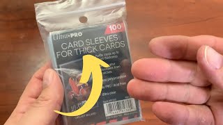 Ultra Pro Card Sleeves for Thick Cards Review [upl. by Gehlbach]