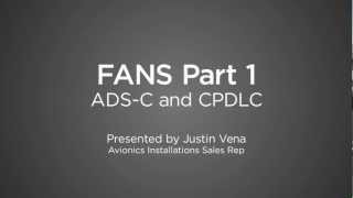 ADSC amp CPDLC FANS pt 1 [upl. by Daeriam]